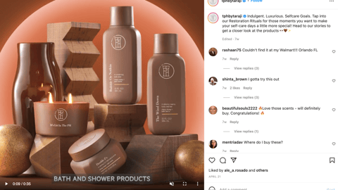 TPH by Taraji Walmart Body Care Instagram Update